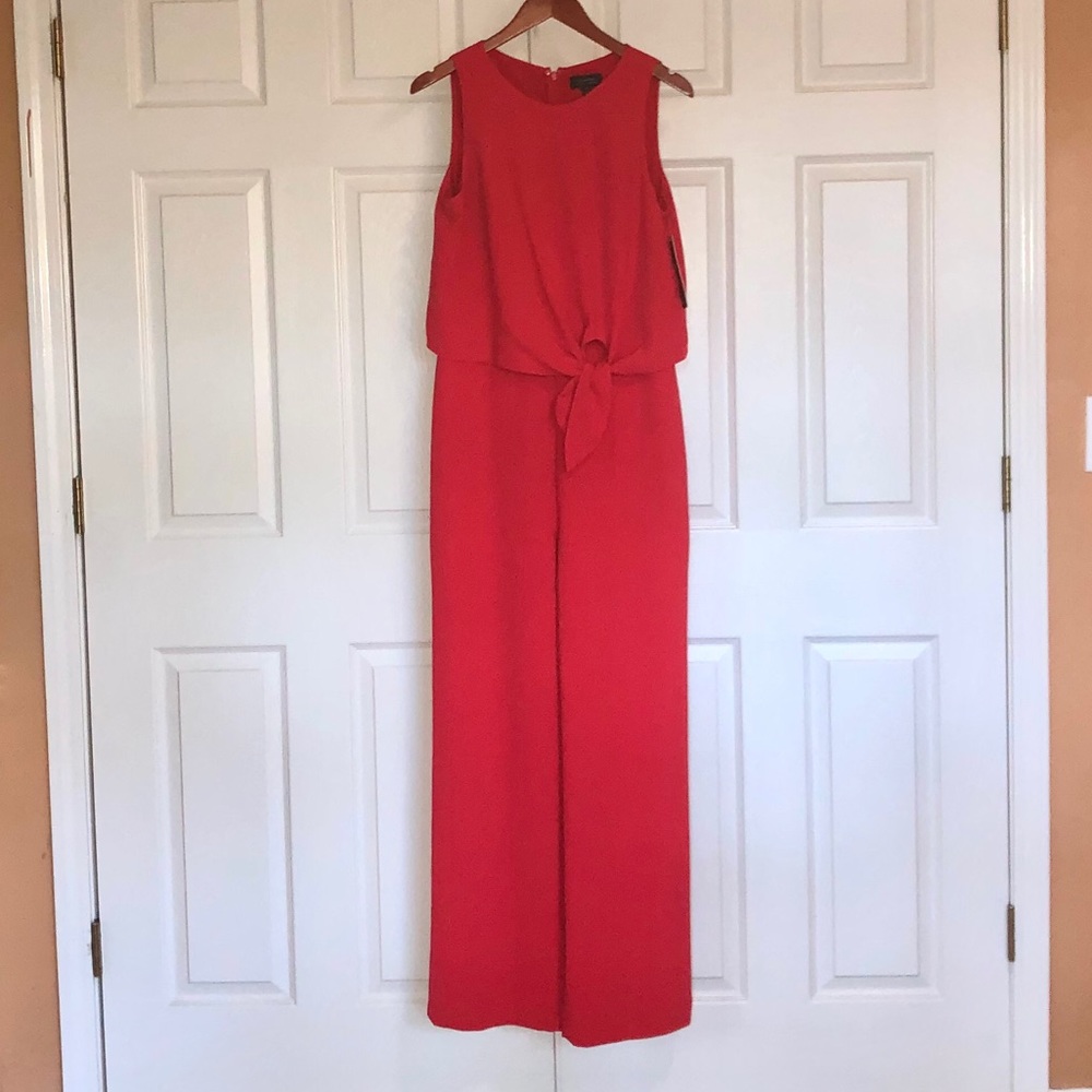 New! Tahiti, Arthur Levine red jumpsuit